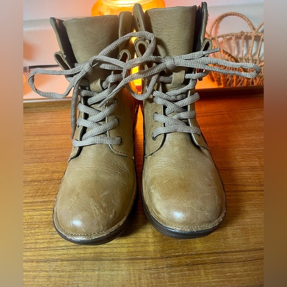 Bionica Women Romulus Ankle Boots 4572005 Camel Tan Wool & Leather Upper Size 7M - Picture 3 of 9